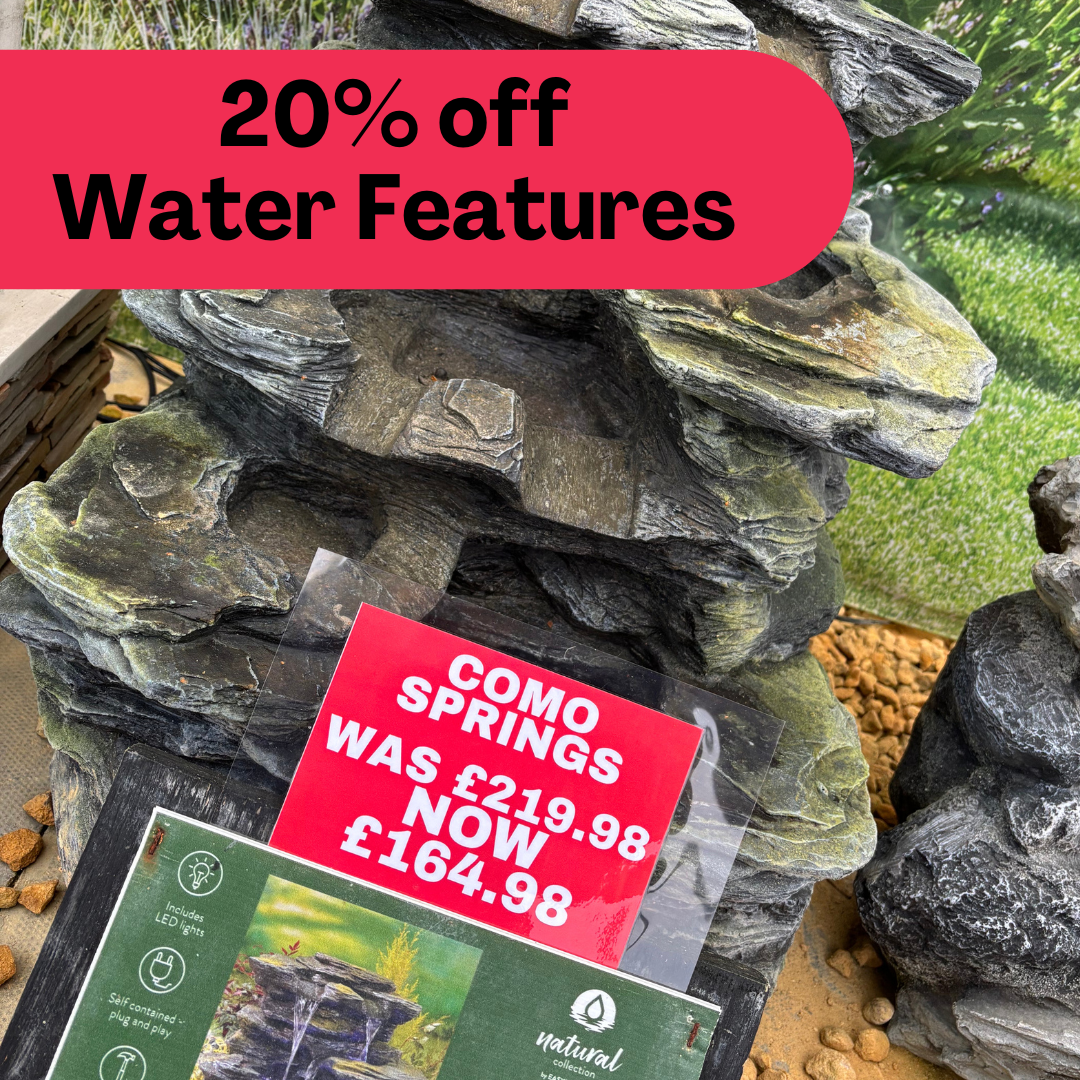 20% Off Water Features